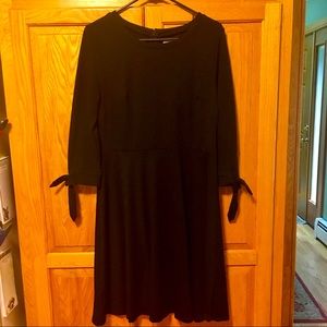 Black A-line dress